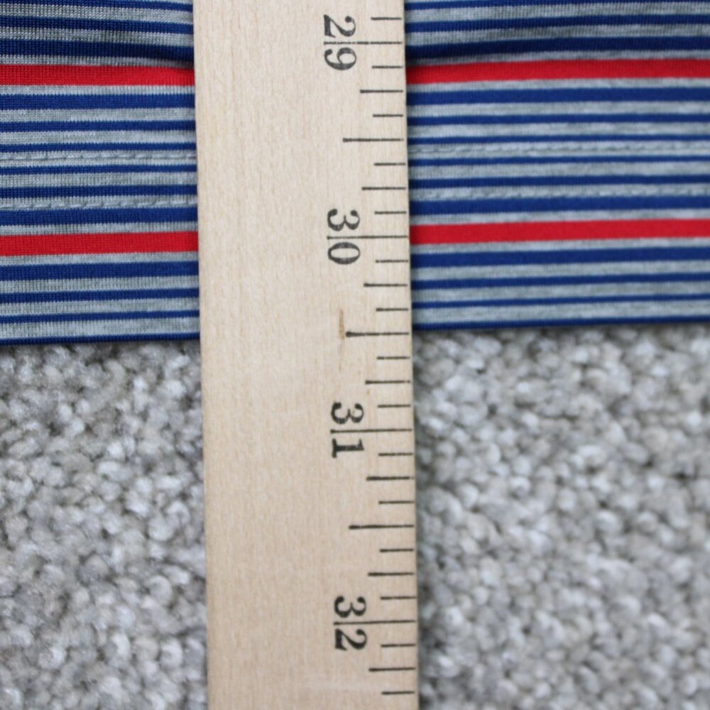 Vineyard Vines Performance Polo Shirt Mens Large Red/Blue Striped Stretch S/S - Picture 13 of 14